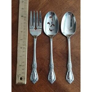 Lot 3 Serving Set Lot Oneida HH Kennett Square Stainless Distinction Deluxe